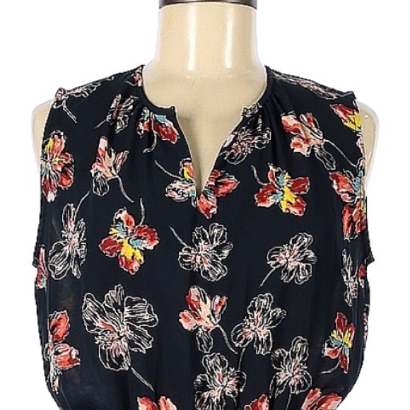 Beautiful Aqua Floral Romper in Size Medium - Picture 3 of 3